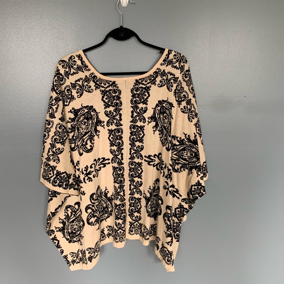 Flying Tomato Damasks Cardigan Black & Cream S/M - Picture 3 of 4